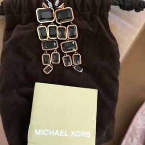 MK rose gold earrings
